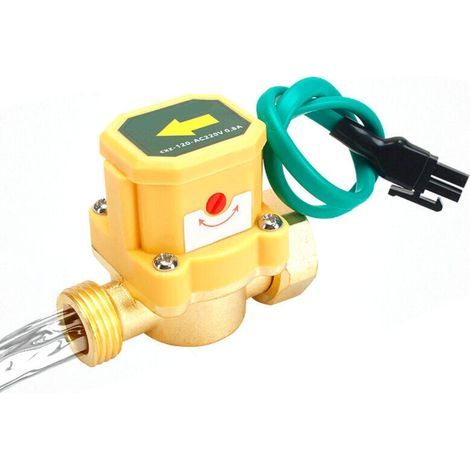 Wasserdurchflussschalter – Durchflusssensor für Umwälzpumpe – 120 W / 150 W – G3/4"- und G1/2"-Anschlüsse – 1 Stück (1/5)