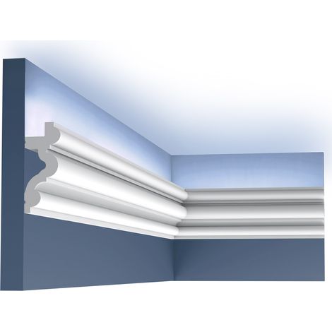 Orac Decor C324 cornice – Classic profile – 8.3cm high x 3.4cm deep x 200cm long – Can be used as LED uplighter (1/5)