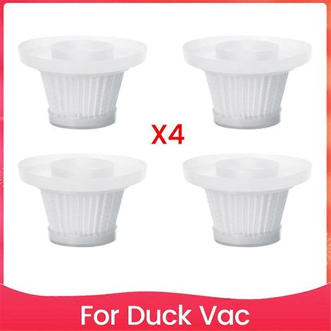 Lot de 4 filtres de rechange pour aspirateur compact Duck Vac -- (1/5)