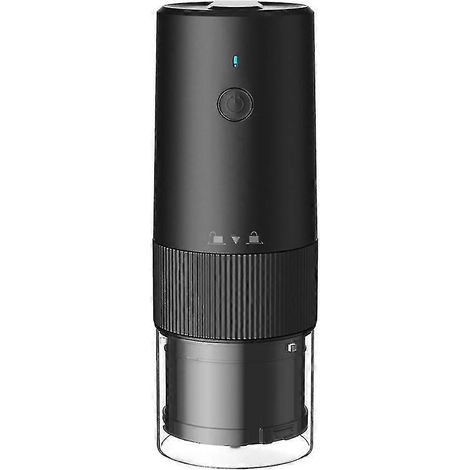 Moulin à café électrique portable, broyeur conique automatique pour grains de café avec plusieurs options de mouture (1/4)