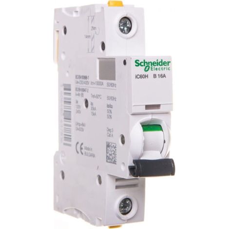 Interruttore automatico 1P B 16A 10kA AC iC60H-B16 A9F06116
