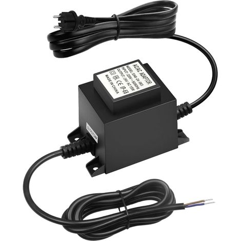 Transformateur LED 24 V Alimentation AC/AC 15 W, alimentation de prise extérieure, transformateur IP68, transformateur 220 V 24 V avec prise, alimentation LED 24 V pour éclairage LED et pompes de (1/5)