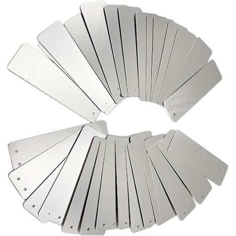 CHOYCLIT Etiquette pour plante,100 étiquettes en aluminium pour le jardinage - Rectangle, panneaux de signalisation pour l'extérieur, panneaux en métal, étiquettes pour les plantes de jardinage, panne (1/5)