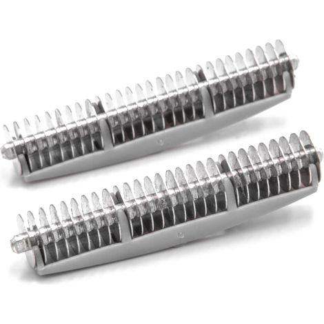 vhbw 2x Klingenblock kompatibel mit Remington MS2392, MS2050, MS2390, MS2391, MS2291 Titanium, MS2300, MS2391 Titanium Rasierer Silber