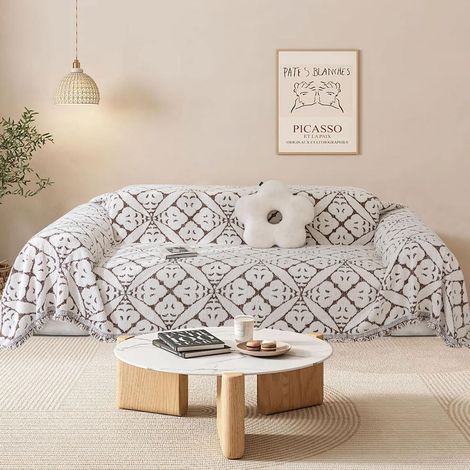 Housse de Canapé 1 2 3 4 Places en Forme de L d'angle Protege Canape, Protection Canape Chat Chiens Anti Griffe en Chenille AB Face Couvre Canapé Sofa Cover, Housse pour Meubles de Canapé (1/5)