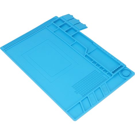 Tapis de réparation en silicone, support de soudure résistant à la chaleur, antistatique et magnétique pour la maintenance (1/5)