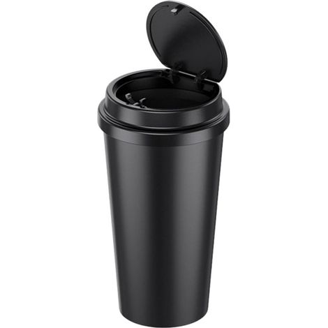 Auto-Mülleimer Mülleimer mit Getränkehalter und integriertem Behälter Auslaufsicherer Aufbewahrungs-Organizer und Mülleimer für (1/5)