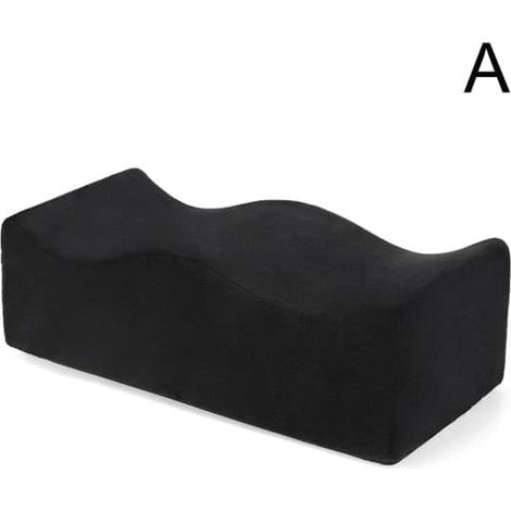 Oreiller en mousse pour chirurgie BBL - Oreiller de récupération après lifting des fesses - Noir - Taille unique (1/5)
