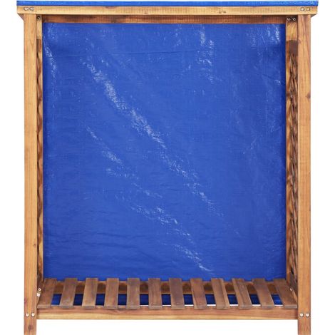 Remise à bois de chauffage 105x38x115 cm Bois d'acacia solide