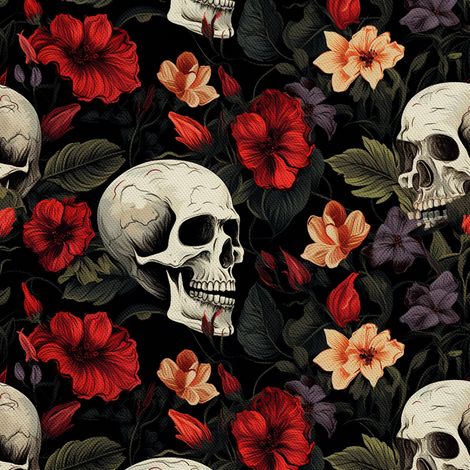 Tela decorativa para exteriores Oxford - Motivo de calavera I DX4780 (1/5)