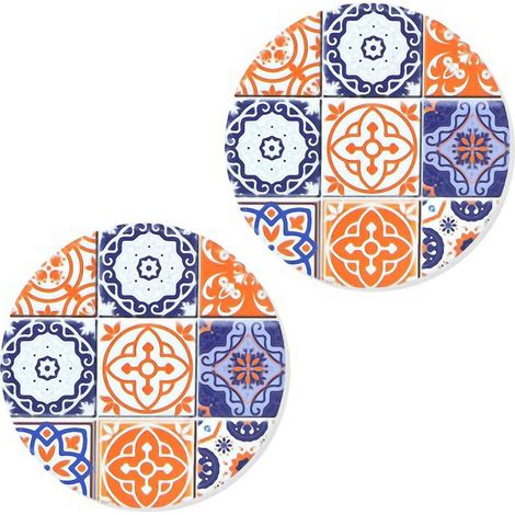 Set de 2 sous-verres Carreaux de ciment
