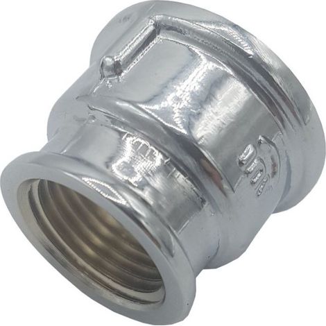 Manchon De Réduction - Laiton Chromé - 3/4" x 1/2" - Femelle Femelle - 95 °C - 1 0 MPa (1/3)