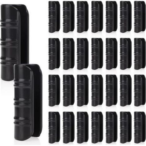 100 PCS Jardin Bâtiments Tube Clip, Clips en Plastique pour Serre Film Clip Tube Serrage Connecteur Kit, pour Serre Bannière Cadre (1/4)
