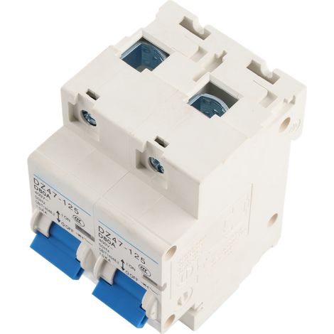 Disjoncteur miniature à verrouillage AC400V, inverseur manuel double alimentation, montage sur rail DIN, 1P+1P, 10 kA (1/5)