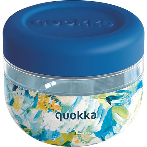 Quokka Bubble Food Jar - Contenedor de comida/Lonchera 500 ml (Peon铆as azules) (1/3)