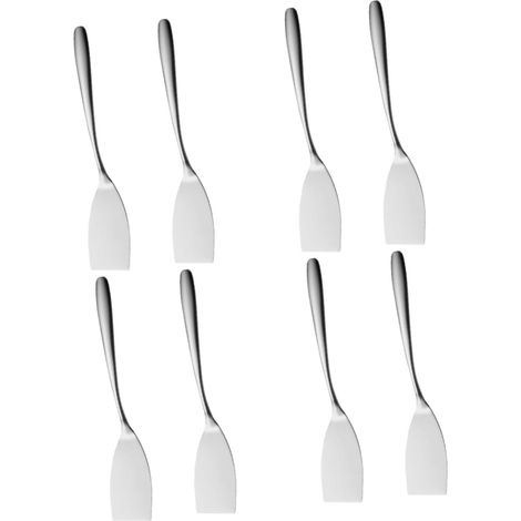 Ensemble de 8 spatules de cuisine en acier inoxydable pour steak - Ustensiles de cuisine pratiques et modernes (1/5)