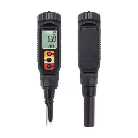 Testeur pH Universel Professionnel - Pour Sol/Fruits/Pain/Viande - Plage 0.00-14.00pH - Précision ±0.01 - Alimentation Pile (1/4)