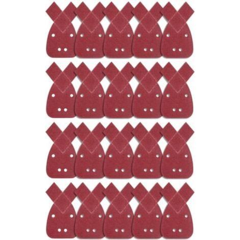 [JAMAIS UTILISÉ] 20 Pièces Feuilles Abrasives Triangles Feuilles de Ponçage 60 Grain Mouse Sanding Sheet Papier Abrasif pour Detail Palm Sander (1/4)