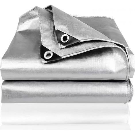 Bâche de protection imperméable 2 x 3 m – Polyéthylène haute qualité – Œillets en aluminium – Résistante aux intempéries (1/5)