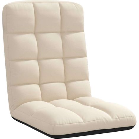 Chaise de sol pliante en lin 71 x 51 x 62 cm vidaXL (1/5)