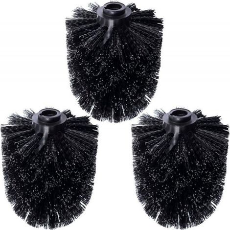 Tete De Brosse Wc - Lot De 3 - Diametre Filetage 1 2 Cm - Compatible Tous Wc - Dimensions 10 X 8 Cm (1/4)