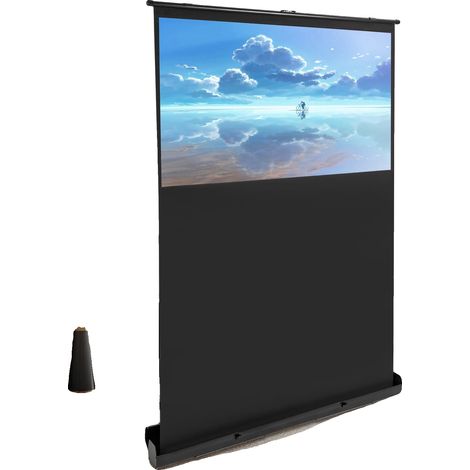 Pantalla de proyección portátil, 60 pulgadas, ganancia de 1,2, ángulo de visión de 160°, altura ajustable: 80 cm, peso ligero: 7,5 kg. (1/5)