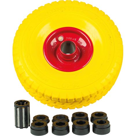 Nicht entleerbarer Schubkarrenreifen 10x3.00-6 Durchmesser 260 mm (1/3)