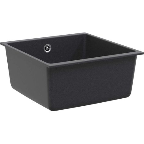 Lavello Cucina una Vasca Granito 43 x 46 x 20 cm Grafite vidaXL (1/5)