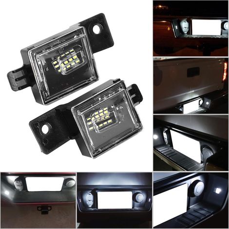 Plaque Immatriculation LED 15 Pcs x2 pour Chevrolet Silverado 2014-2018, Éclairage Plaque 12V, Feu Blanc (1/5)