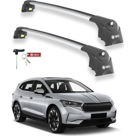 TURTLE kompatibel mit Skoda Enyaq İv 2020-2025 Dachträger Air2 Grau (1/5)