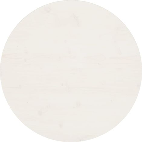 Tischplatte，Schreibtischplatte，Küchen Arbeitsplatte Weiß Ø70x2,5 cm Massivholz Kiefer CCA285792 Bonnevie (1/5)