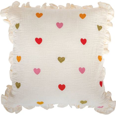 Cojín infantil amour Aina Beige 40x40cm - Atmosphera créateur d'intérieur