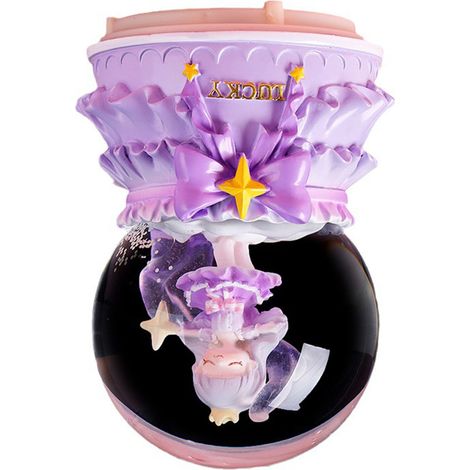 ManoMano Spieluhr mit Kristallkugel, Licht und Musik – Epoxidharz/Glas, 120 mm (1/5)