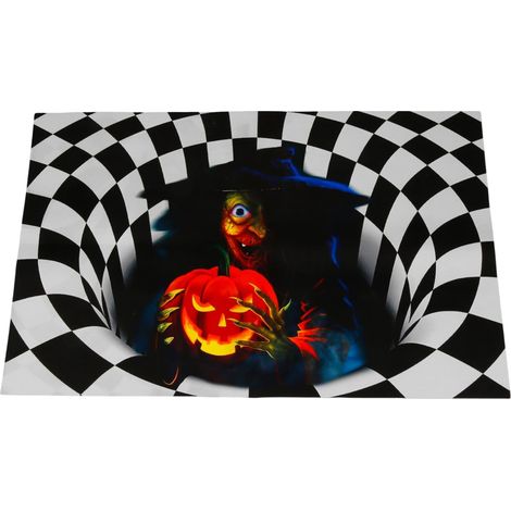 DATIFF Zerbino Halloween 3D Antiscivolo Strega 40x60 cm (1/5)