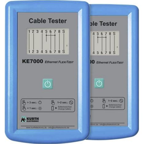 Gossen Metrawatt KE7000 Set Testeur réseau Continuité, Identification, Polarité, par interruption