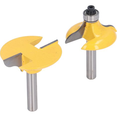 Kit de 2 fraises à rainurer de 8 mm de diamètre pour la gravure et la découpe du bois (1/5)