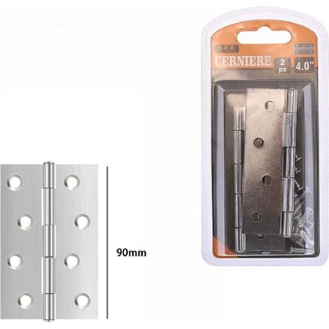 Set 2 Pezziere For Furniture Furniture Ante 90 Mm Silver 69035