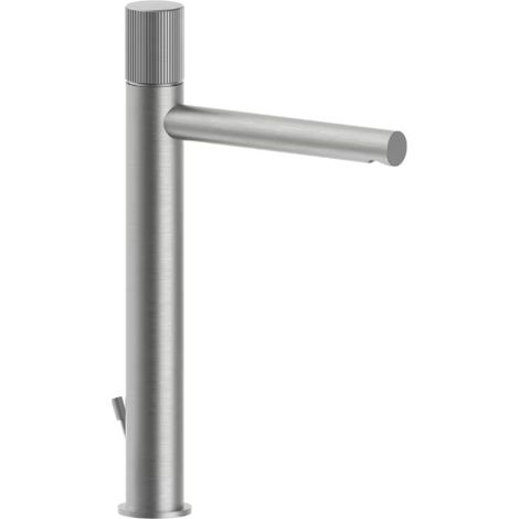 Miscelatore lavabo prolungato con scarico automatico, Steel Looking Paffoni serie Jo JO085ST Ottone - Steel looking (1/2)