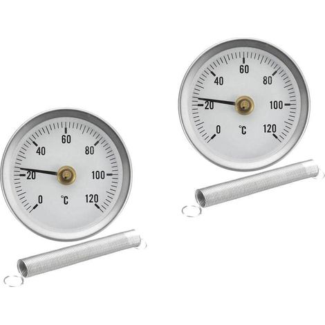 Thermomètre à cadran bimétallique à clip, jauge de température à ressort, lot de 2 pièces (1/5)