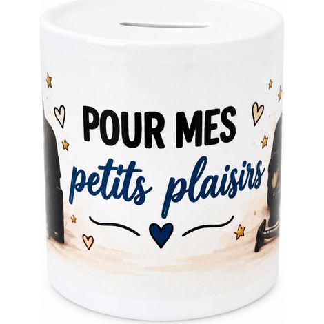 Tirelire petits plaisirs homme cadeau en céramique (1/3)