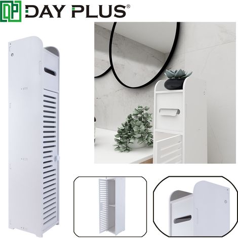 Dayplus Hohe Badezimmer Aufbewahrungsschrank Schmales freistehendes Kabinett Modernes Regal (1/5)