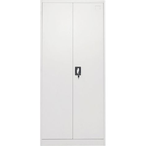 Armadio metallico a 2 ante con 4 ripiani – 1800×800×350 mm, grigio Breckner Germany (1/5)