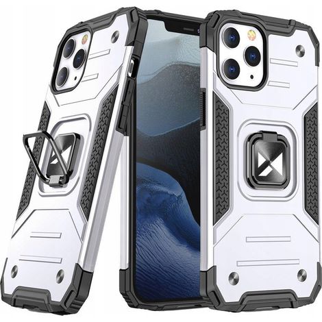 Custodia ibrida Wozinsky Ring Armor con supporto magnetico per iPhone 13 Mini, colore argento. (1/5)