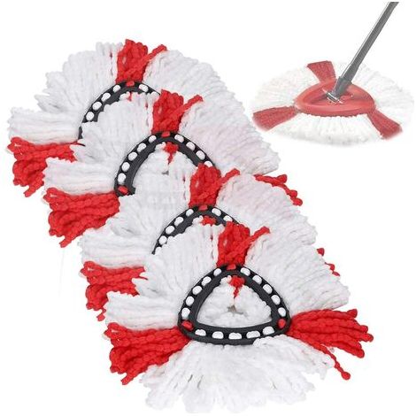 Set of 4 replacement heads for 2-in-1 mop (1/5)