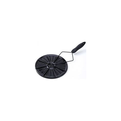 Grille pour cuisinières à gaz et récupérateurs de chaleur, avec poignées antidérapantes (1/4)