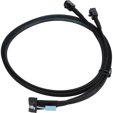 Câble PCIe 5.0 32 GT/s 8i vers 2 SFF 8643 pour MCIO X8 vers Mini SAS HD SFF 8643, pour serveur et centre de données, 80 cm (31,5 pouces). (1/5)