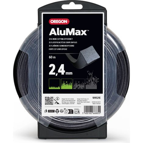 Mähfaden Quadratisch Nylium Schwarz ø2,4mm/60m Oregon 109521E