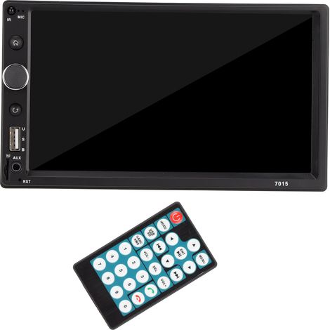 Autoradio 2DIN 7 pouces avec CarPlay, Bluetooth, radio FM, Mirror Link, appel mains libres 1080p, caméra de recul et lecteur MP5