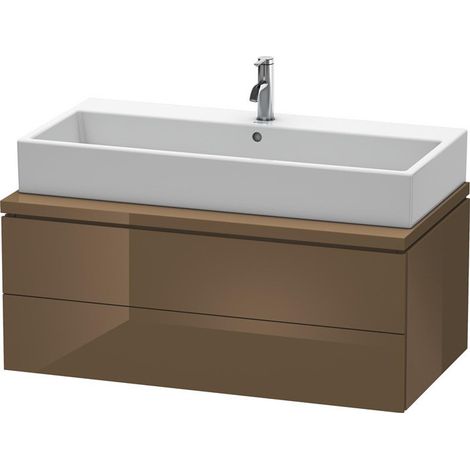 L-CUBE mobile lavabo 1020x547x400mm marrone oliva lucido