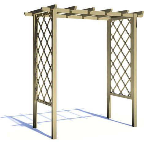 Wooden Arch Trellis Pergola 6 x 3 Feet - L103 x W193 x H242.6 cm (1/5)